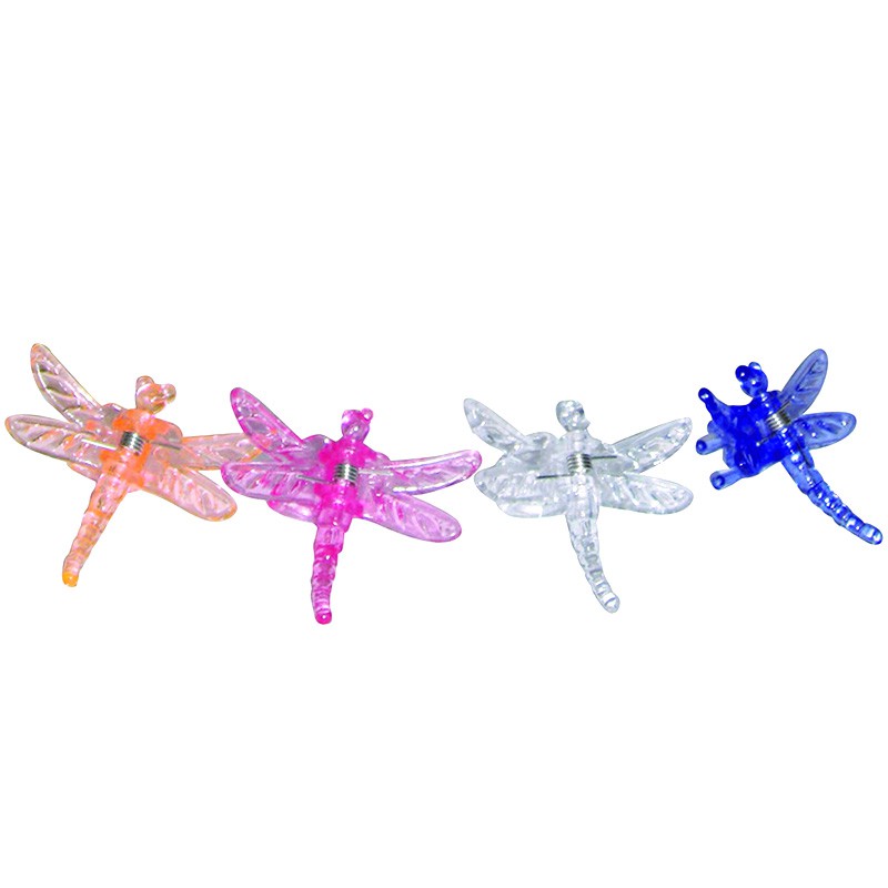 CLIPS plantes , orchidées , DRAGONFLY - libellules x6PCS