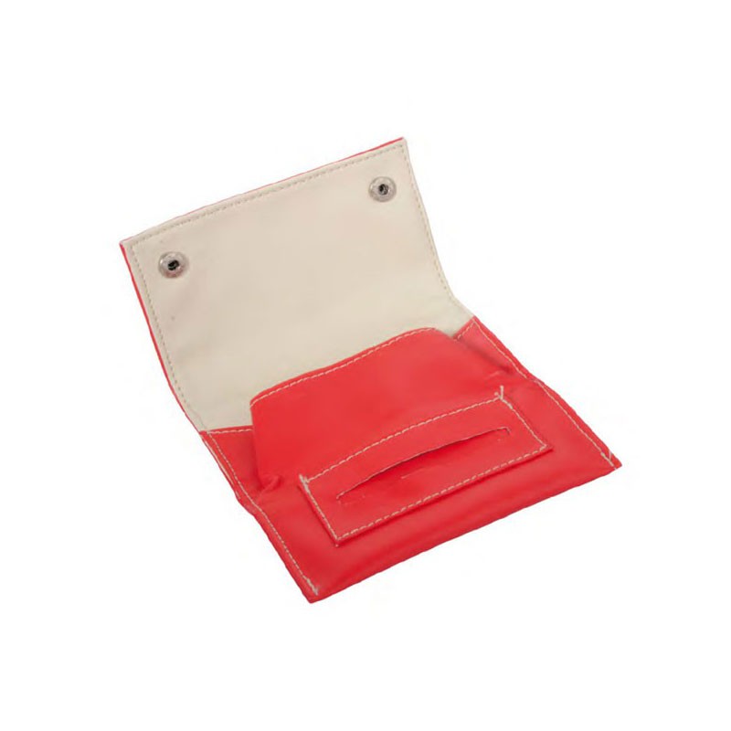 Champ Blague A Tabac Bi Color 13X7.5Cm - Dl-12 Rouge Surpique Blanc
