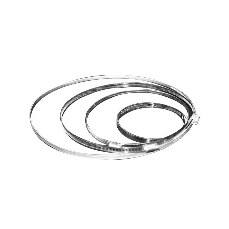 Collier de serrage alu 60-370mn - conduit de ventilation
