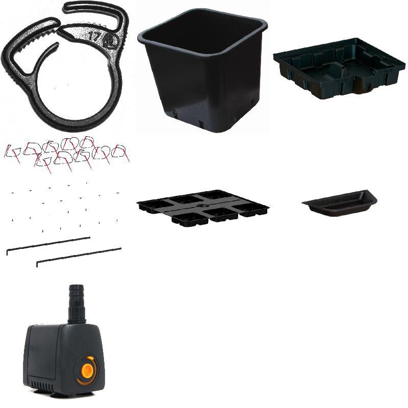 Culture Indoor : PLATINIUM HYDROPONICS - HYDROSTAR 100 6 BIG POTS 18L