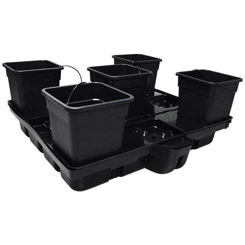 Platinium - HydroStar - 5 Big pots 25L - 120 x 120 x 38,5cm - Système hydroponique