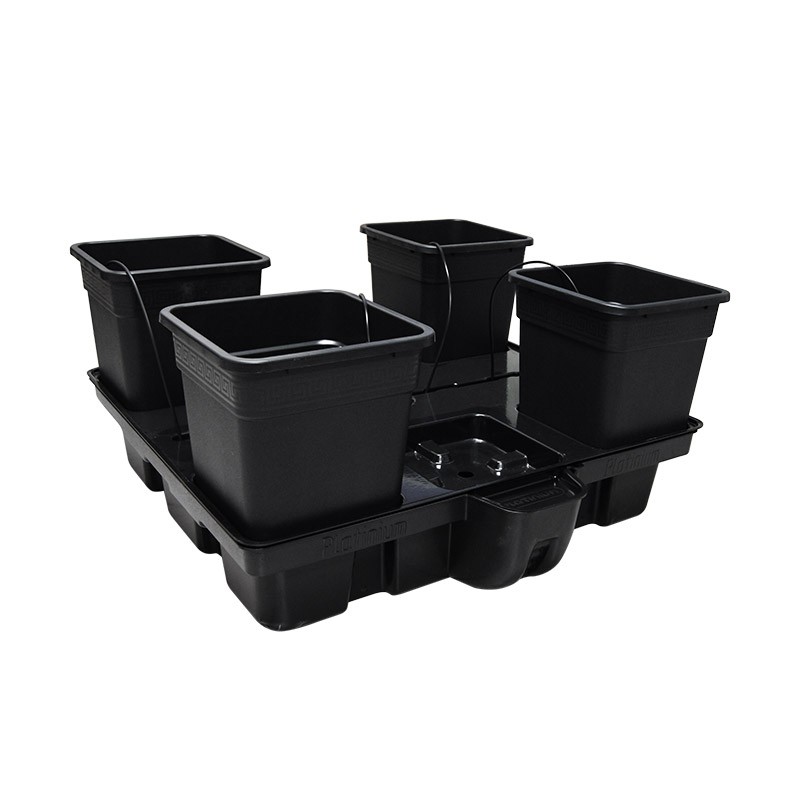 Platinium - HydroStar - 4 Big pots 25L - 100 x 100 x 38,5cm - Système hydroponique