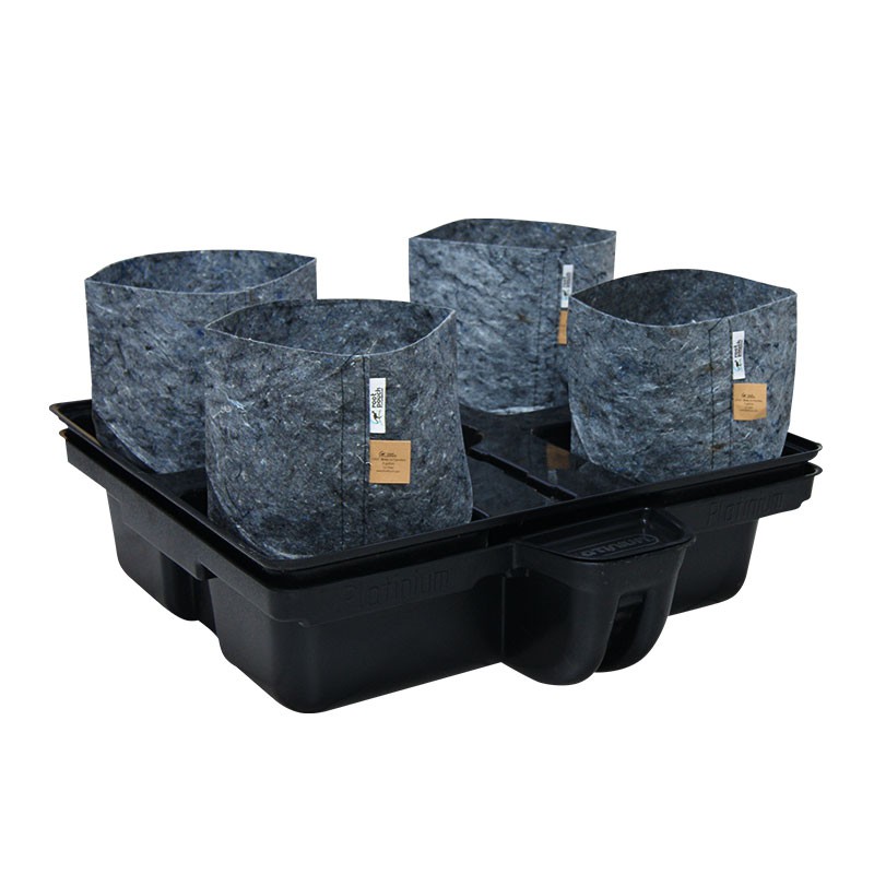 Platinium - 4 Big Pot Root Pouch - 80 x 80 x 38,5cm - Système hydroponique