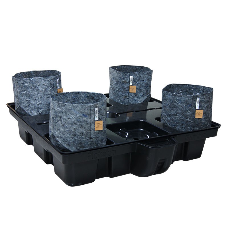 Platinium - 4 Big Pot Root Pouch - 100 x 100 x 38,5cm - Hydroponisches System