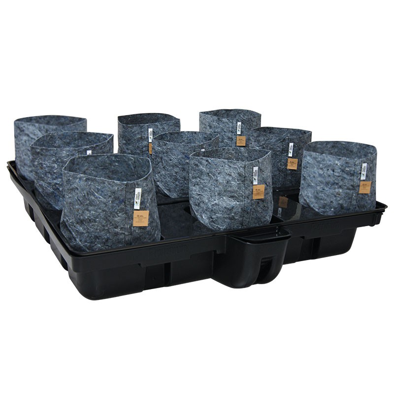 Platinium - 9 Big Pot Root Pouch - 120 x 120 x 38,5cm - Système hydroponique