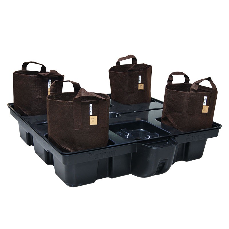 système hydroponique Platinium Big Pot Pouch soil 100-4 - 100x100 cm hydro