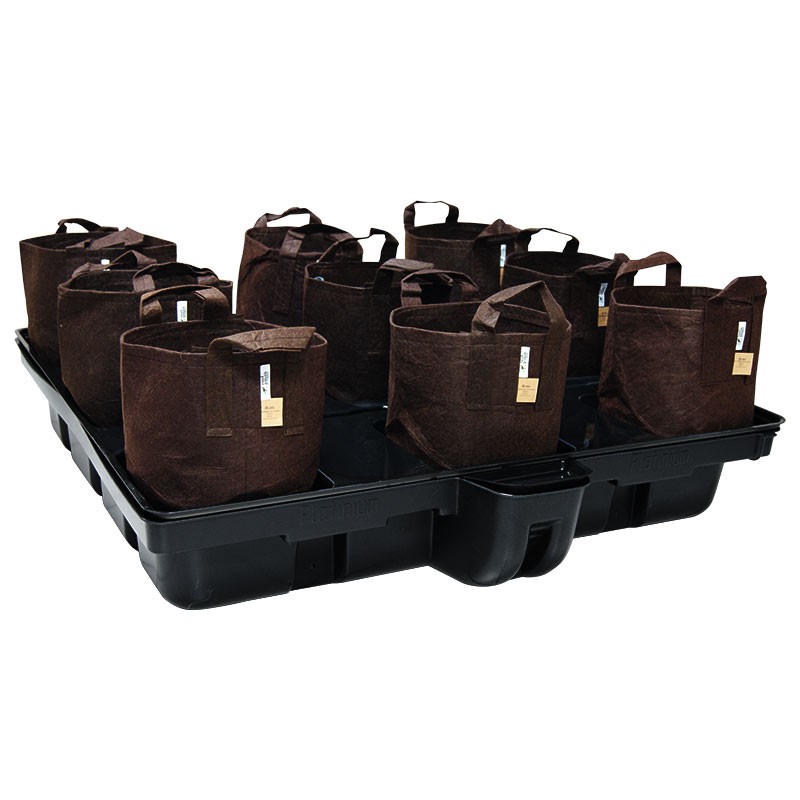 système hydroponique Platinium Big Pot Pouch soil 120-9 - 120x120 cm hydro