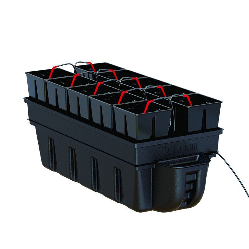Platinium - HydroStar - 10 Töpfe 3,4L - 90 x 40 x 38,5cm - MJ 500 - Hydroponisches System