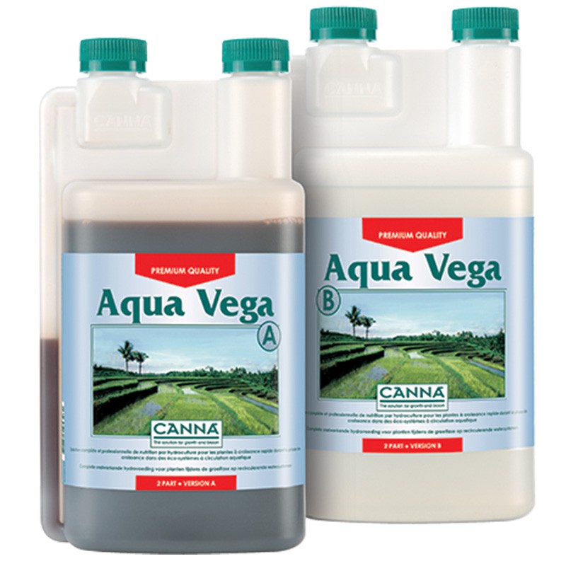 Canna - Aqua Vega 2 x 1L - Engrais de croissance - Hydroponie