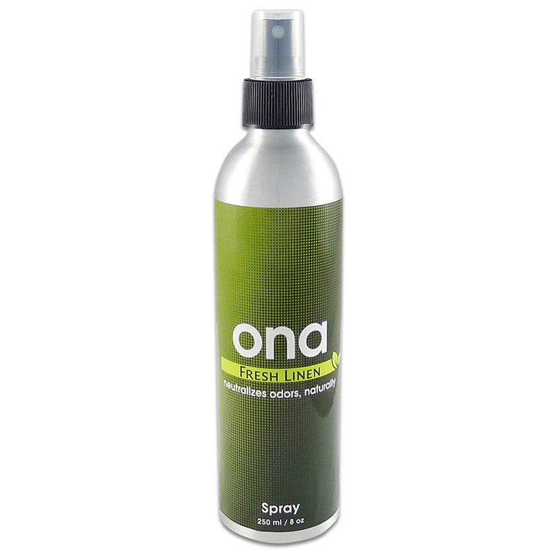 Destructeur d'odeur ONA Fresh Linen en spray 250 ml