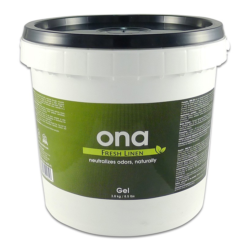 destructeur d'odeurs ONA GEL FRESH LINEN SEAU DE 3.8kgs