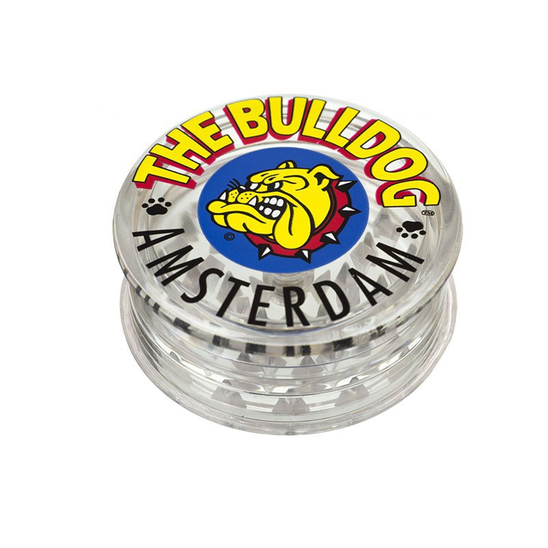 The Bulldog - Grinder plastique - 3 parties - Transparent