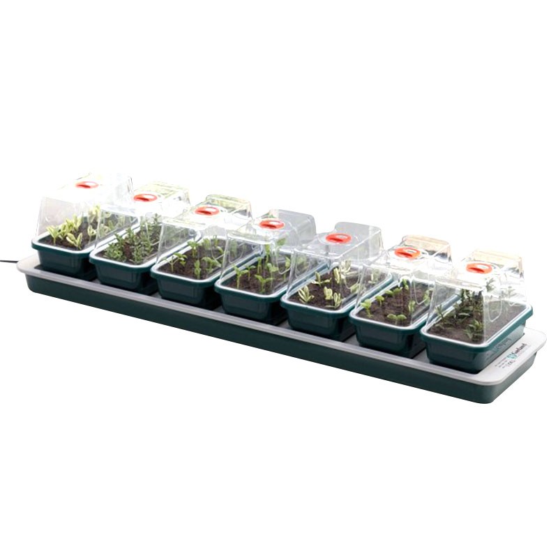 LOT DE 7 MINI SERRES CHAUFFANTES 76x18.5x15CM SUPER 7 GARLAND
