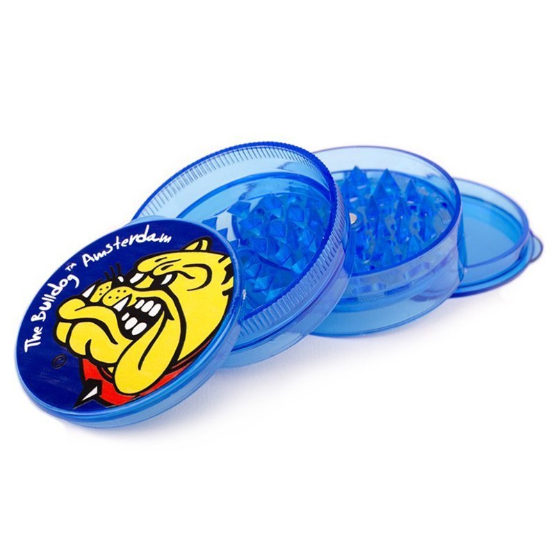 THE BULLDOG GRINDER PLASTIC BLUE 4 PARTS