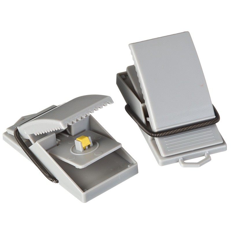 Lot de 2 tapettes à souris automatique pré-appâtées rectangulaire H4,5x8x5cm