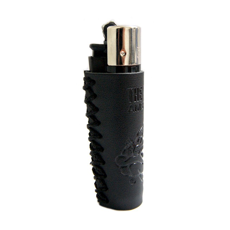 The Bulldog - Briquet Clipper - Cuir noir - CP11RH
