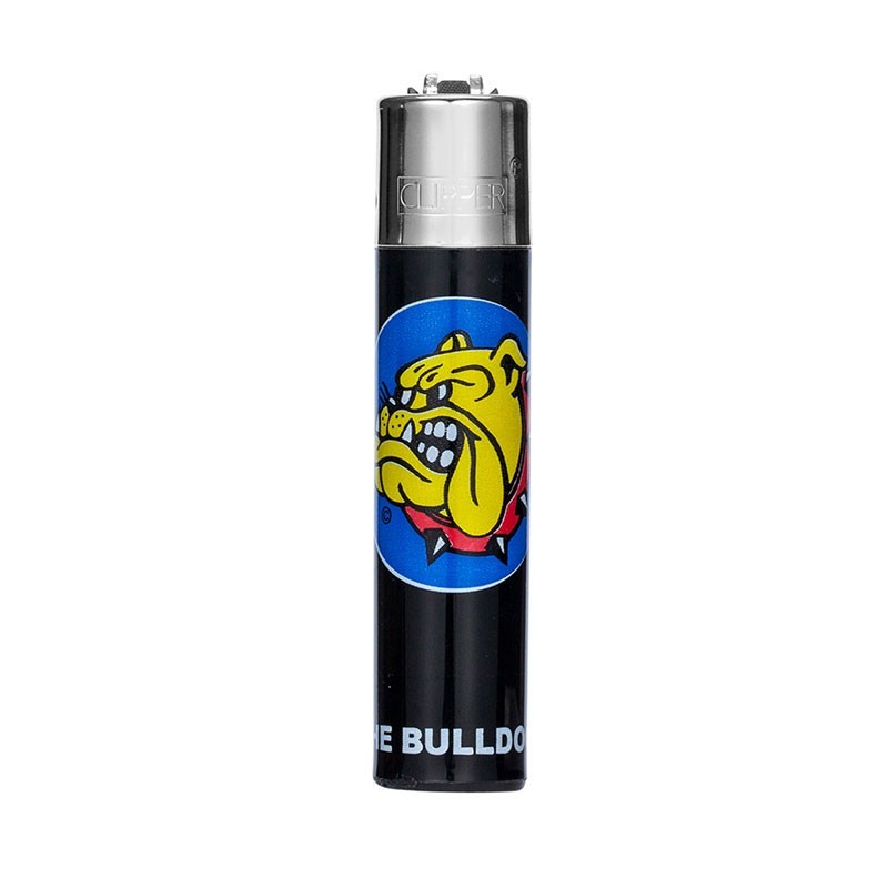 THE BULLDOG LIGHTER CLIPPER LEATHER BLACK CP11RH