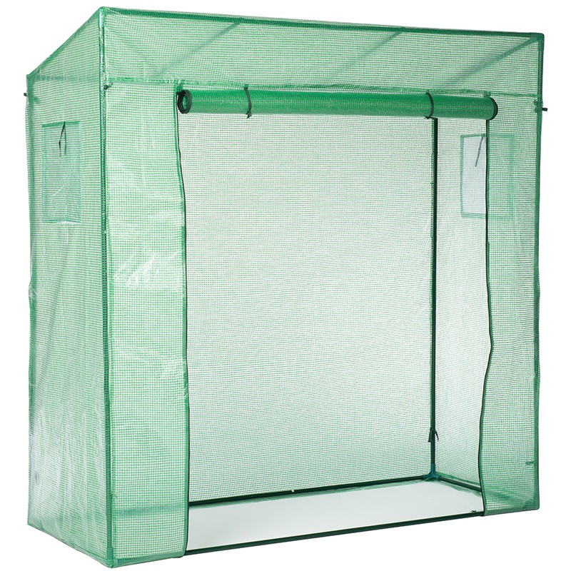 Serre de jardin avec liens et crochets de fixation H200x198x78cm