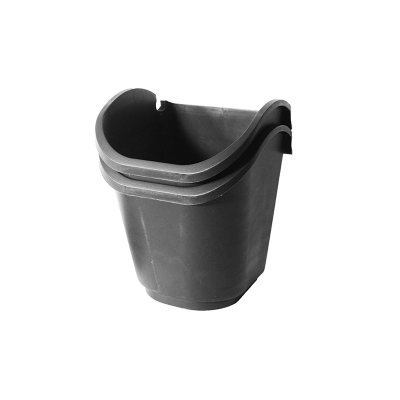 2 pots carrés pour kit mur végétal 2.5L H20.5x17.5x19.5cm