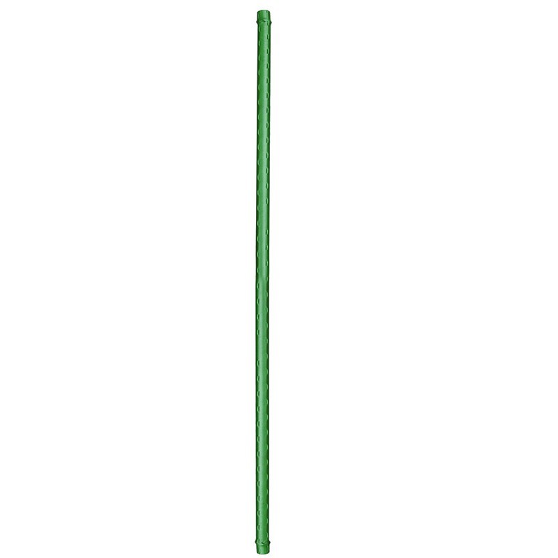 Tuteur droit acier plastifié vert cranté - H180 cm x Ø11 mm