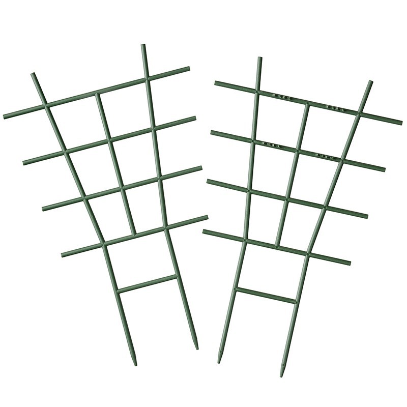 tuteurs 2 échelles verte emboîtable pour plantes grimpantes 37x23cm