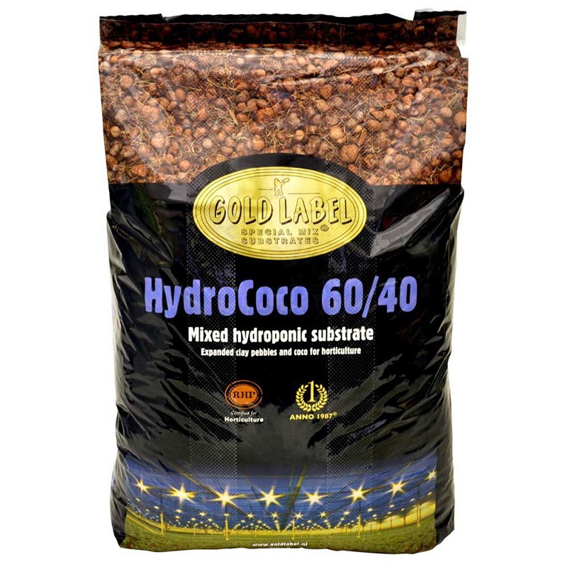 Gold Label - HydroCoco 60/40 - 60% billes d'argiles et 40% coco - 40L