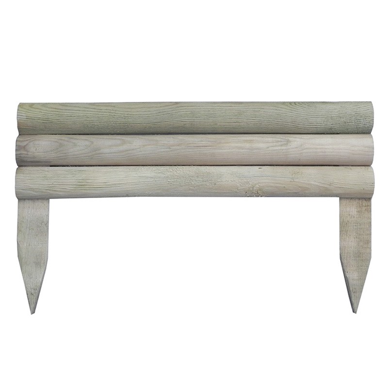 Mini Bordure Horizontale En Bois De Pin Ø4.5X50X30 Cm - Autoclave