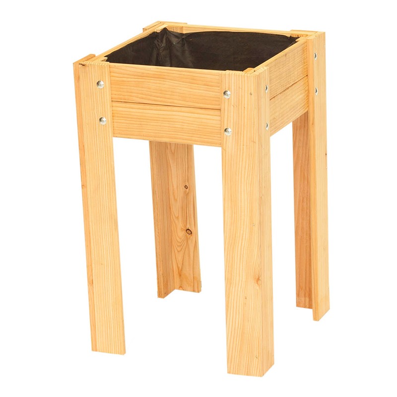 Giardino in legno di larice Classe 3 su supporto Jura - 50x50x80cm