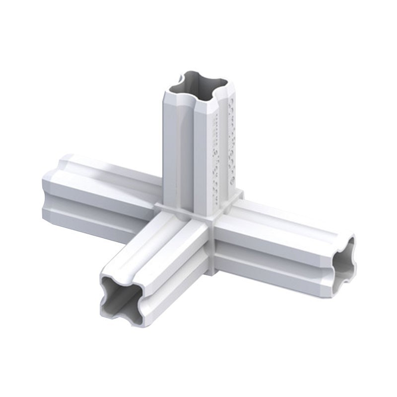 CONNECTOR 90° WHITE Ø23.5mm 4 EMBOULS