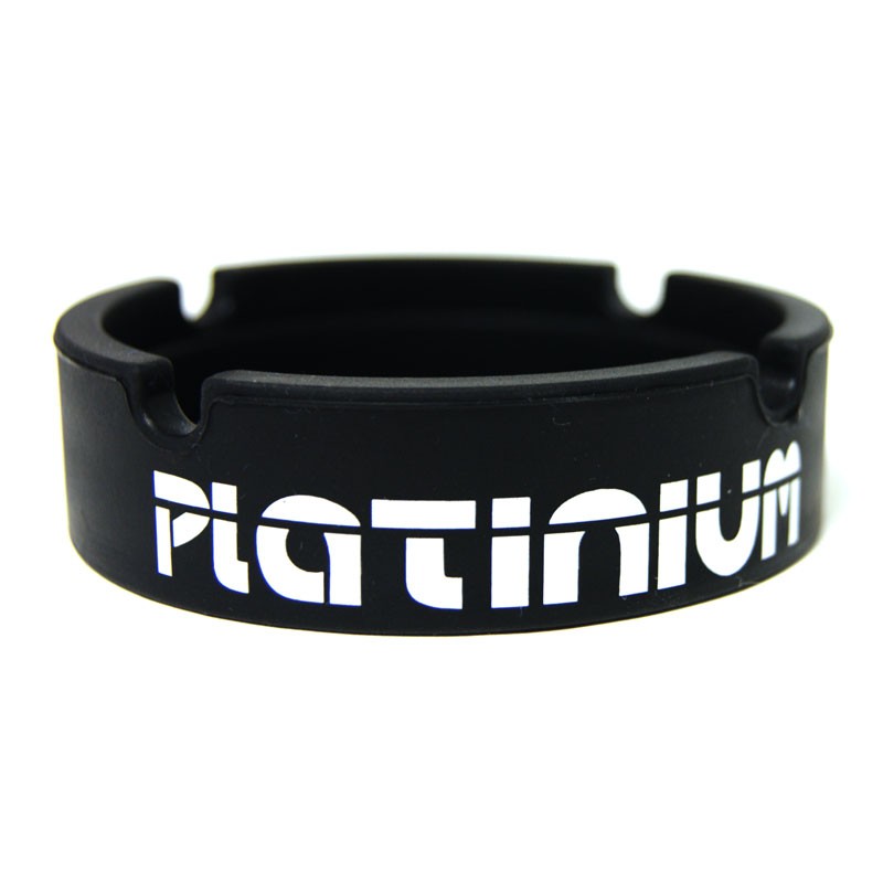 SILICONE ASBAK PLATINIUM ZWART WIT LOGO
