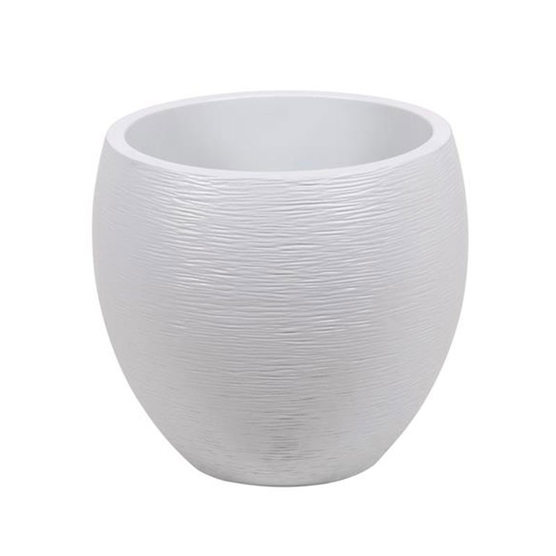 EDA Plastiques - Jardinière Egg - Blanc cérusé - 46L