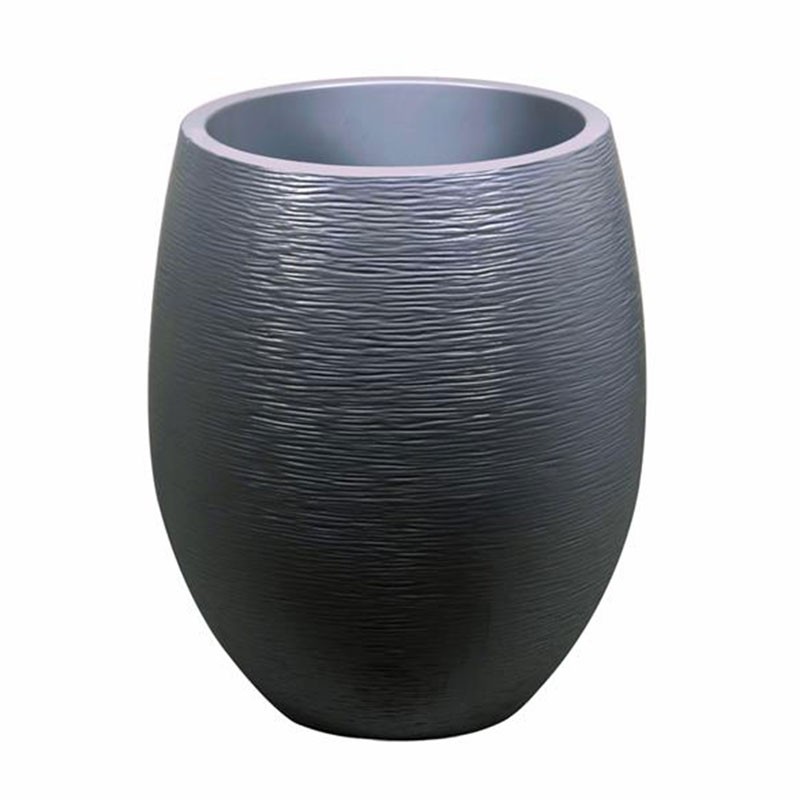 EDA Plastiques - Jardinière Egg - Gris anthracite - 53L
