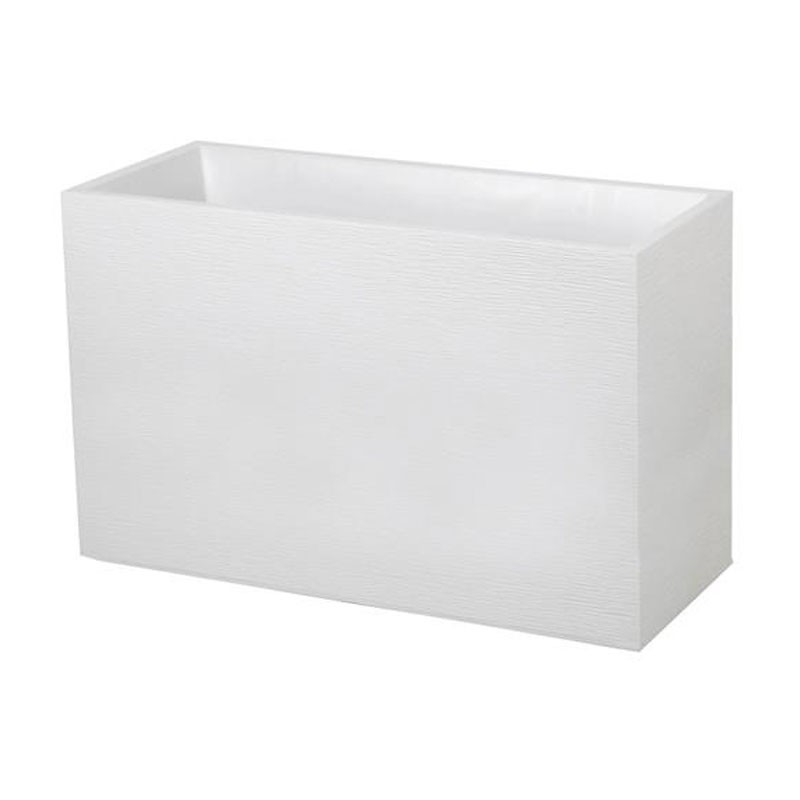 EDA Plastiques - Jardinière Loft XL - Graphit - Blanc cérusé - 116L