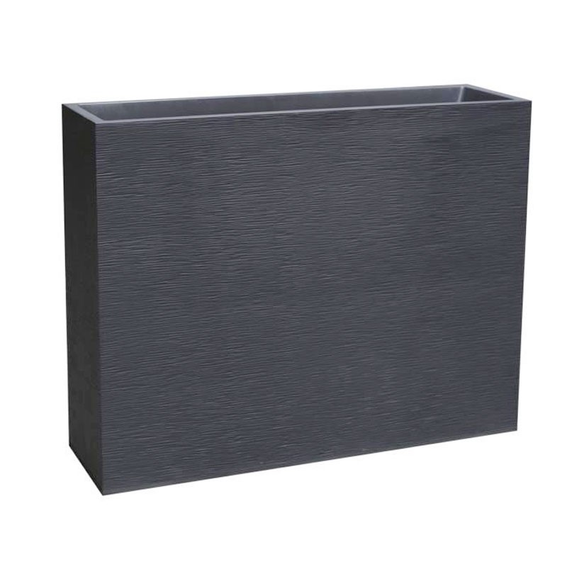 EDA Plastiques - Jardinière Loft XL - Graphit - Gris anthracite - 63L
