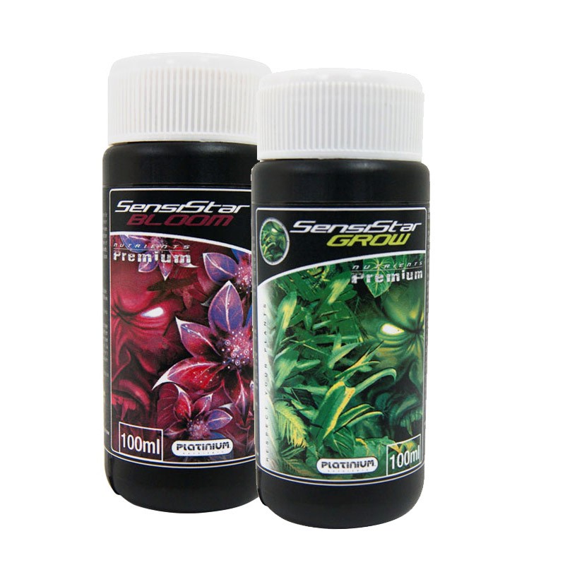 Platinium - Pack Sensistar 100ml - Engrais GEL Croissance et Floraison Terre, Hydro, Coco
