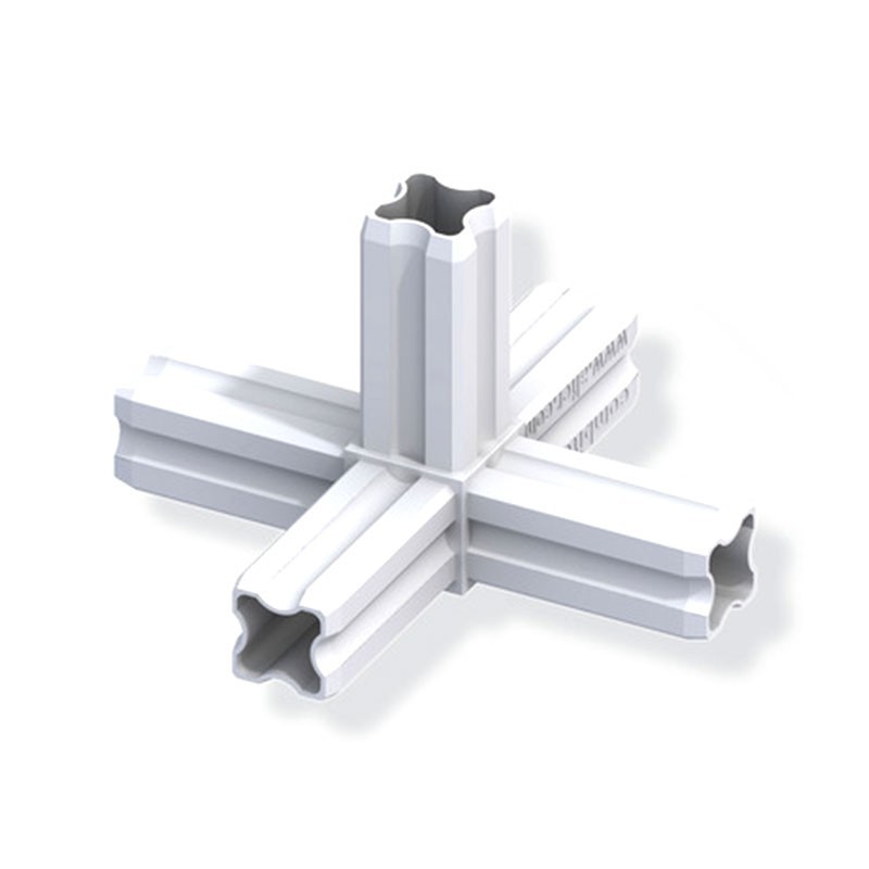 Connecteur Etoile 90° Blanc - 23.5Mm 5 Embouts