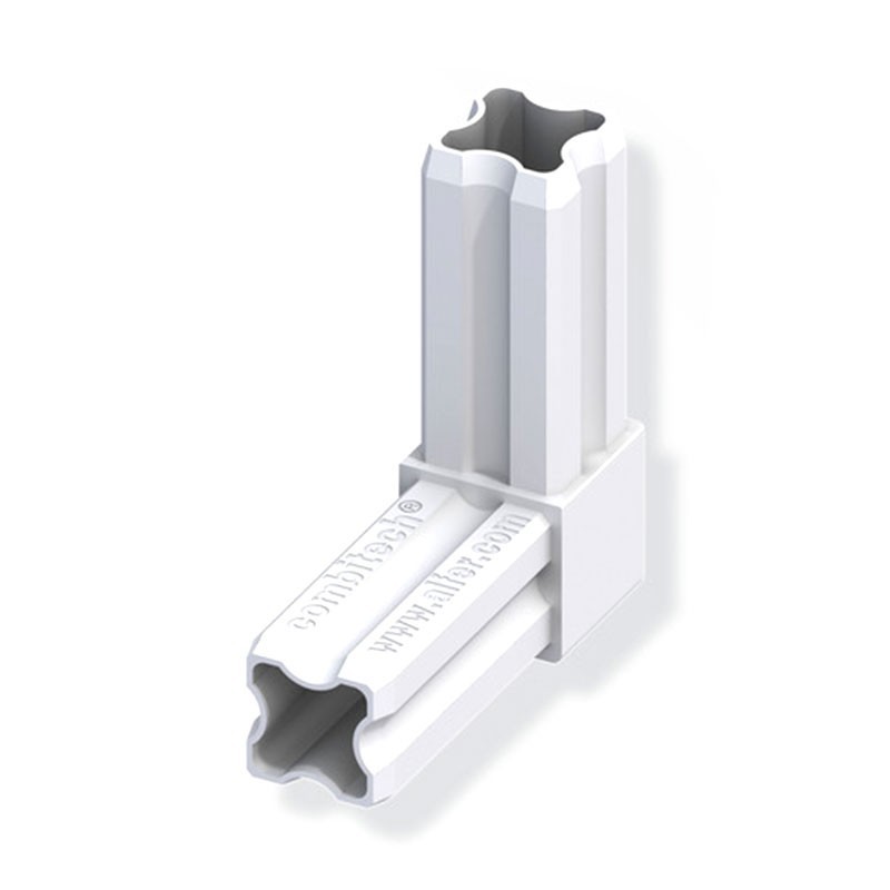 90° Angle Connector White 23.5Mm