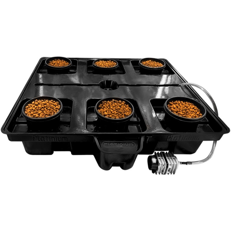 Platinium - DWC PRO 6 plantes - 97x98 - Système aéroponique