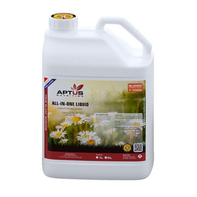 Aptus - All in One Liquid - 5L - engrais liquide croissance et floraison