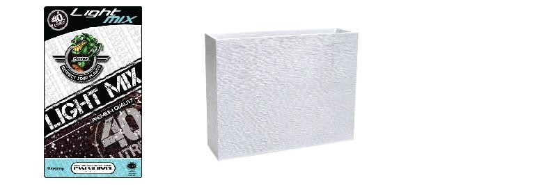 Pack -Muret Loft XL Blanc Ceruse + Substrat Platinium LightMIX