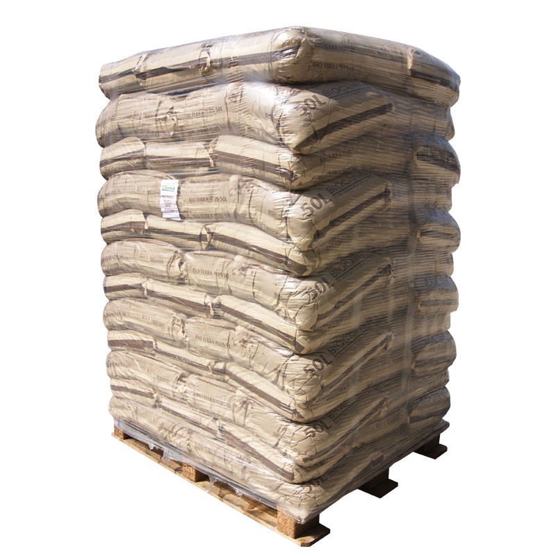 Palette de 60 terreaux Bio terra plus sac de 50L Canna, floraison avec perlite