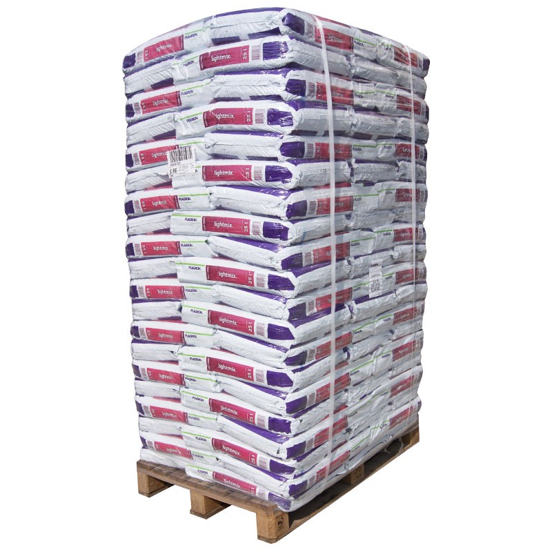 Palette de 100 terreaux Light Mix sac de 25L Plagron, croissance et de floraison