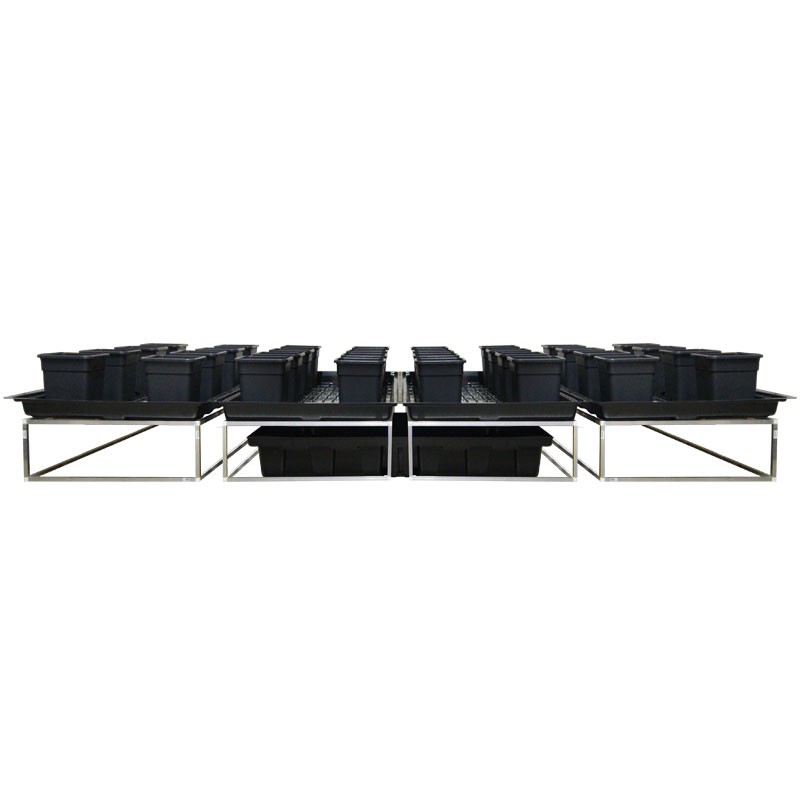 TABLE A MAREE FLOWTABLE PRO RECTANGLE 15M2 + 32 POTS 25l SYSTEME COMPLET
