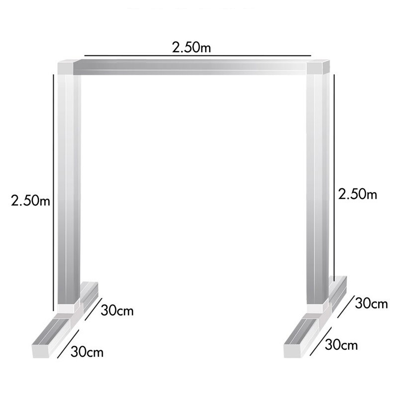 Support de lampe 2,5mx2,5mx2,5m