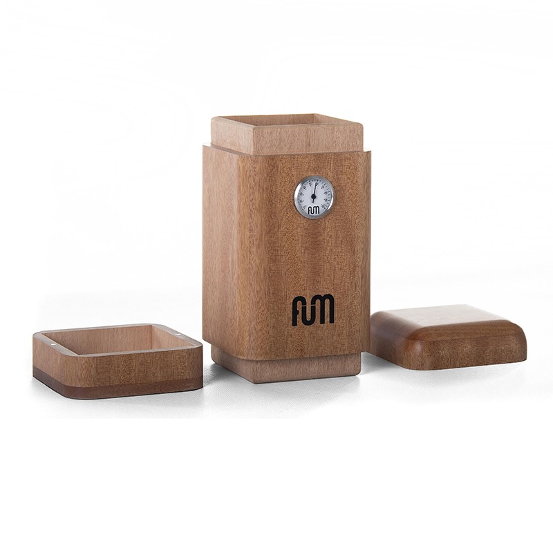 CAIXA DE FUMAÇA MODELO VERTICAL COR DE MADEIRA