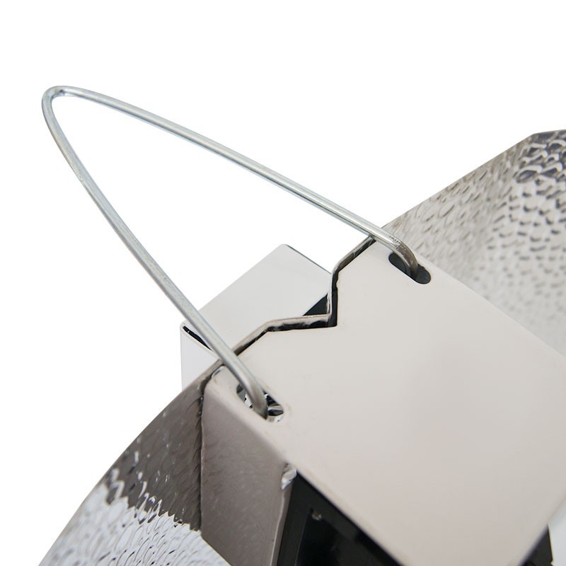 Réflecteur Stucco DE Martelé 51x40cm + cable IEC male
