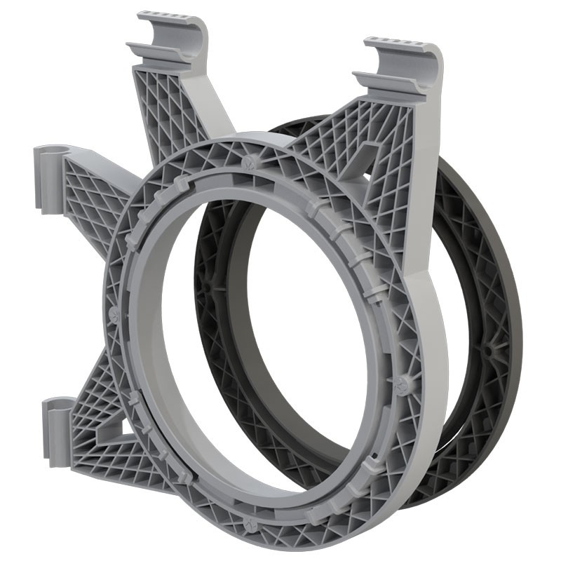 DF16 SUPORTE DE FLANGE PARA CONDUTA (PARA BARRA DE 16MMM)