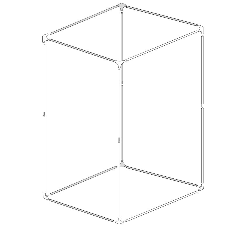 BBS growth chamber structure - 120x120x200