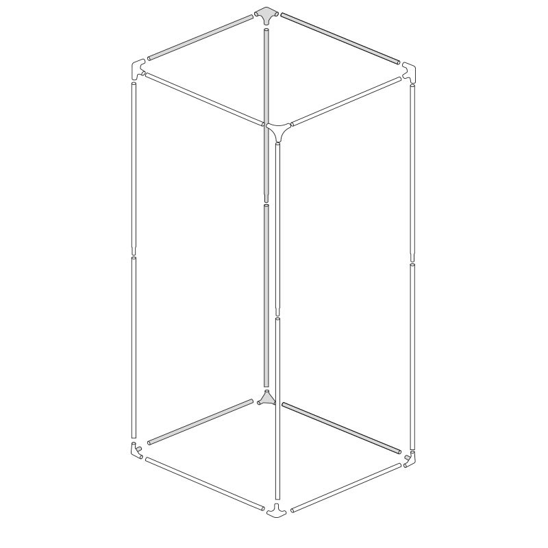 BBS growth chamber structure - 80x80x180