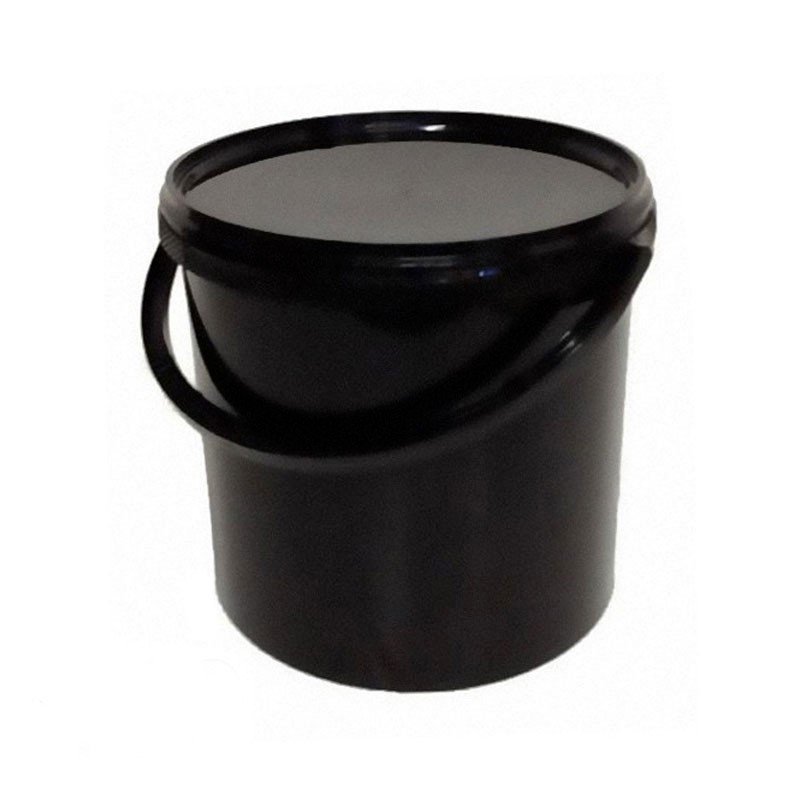 Lot de 10 pots de conservation et couvercles Noir, 10,7L, Ø 267mm